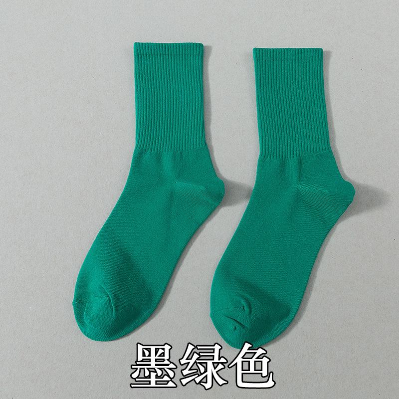 Socks Season Cotton Socks Breathable Medium Tube Socks Street Tide Socks Candy Color High Top Socks
