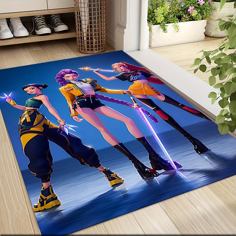 Light Saber Duel Carpet Rug Soft Washable Antislip Home Living Room Sofa Mats Personalized Christmas Rug