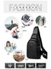 Trendy Men's Crocodile Pattern Crossbody Chest Bag - Fashionable, Casual, Versatile PU Sport Pack for 2025