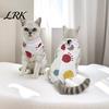 Pet Wound Protector Cat Recovery Suit, Soft Cotton Clothing, Cute Cartoon Print Four-Leg Clothes, Breathable Apparel After Surgery for Female