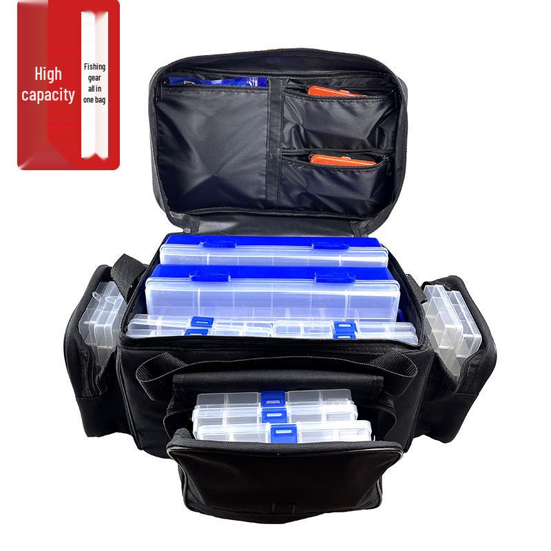 Lure Bag: Large Capacity Crossbody Fishing Gear Bag K104 Straw