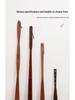 Long Handle Solid Walnut Shoehorn - Wooden Shoe Lifter for Easy Use Without Bending