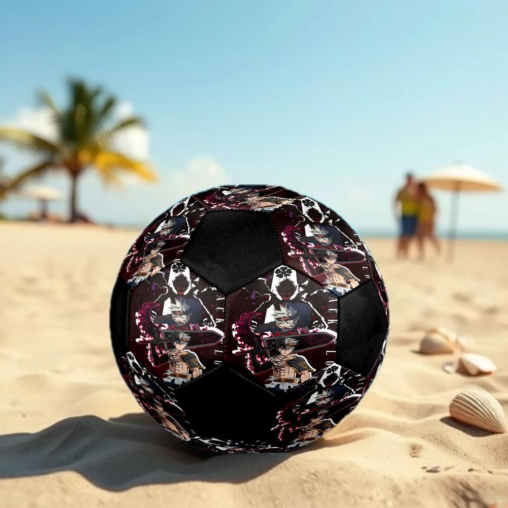 1pc Black Clover Soccer Ball Size 5 Indoor Soccer Ball Fashion Colorful Backyard Game - Great For Sports Fans Gift HE1
