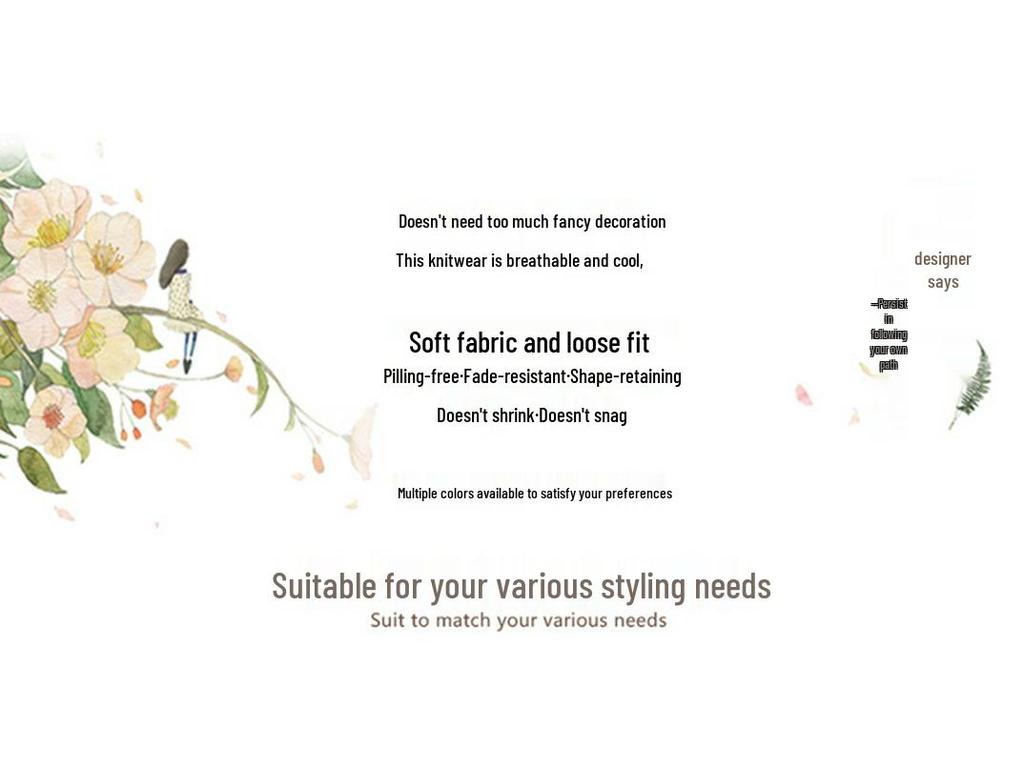 2025 Summer Ice Silk Cool Knit Short Sleeve Top for Middle-Aged & Elderly Women