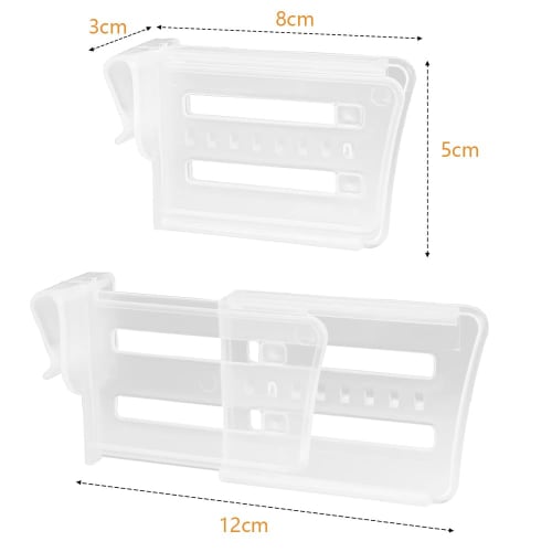 KALOLINNA Expandable Refrigerator Dividers, 8-Piece Set, Storage Box Dividers, Can Storage Rack, Storage Rack for PET Bottles, Cans, Beer, and Beverag