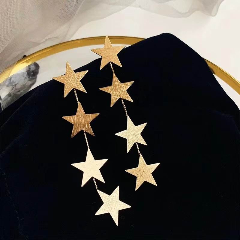 

Multi Layer Stars Long Earrings For Women Etrendy New Elegant Fashion Jewelry Wholesale United States