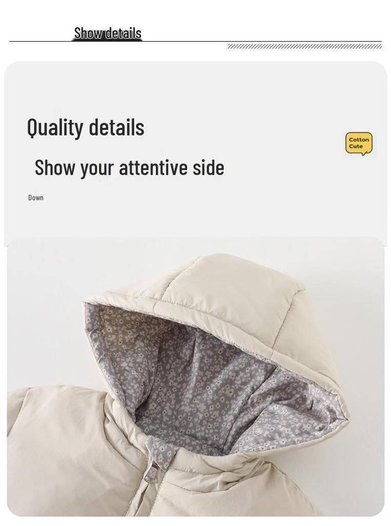 2025 New Style Children's Winter Down Jacket with Velvet Lining - Thick, Outdoor Warm Coat