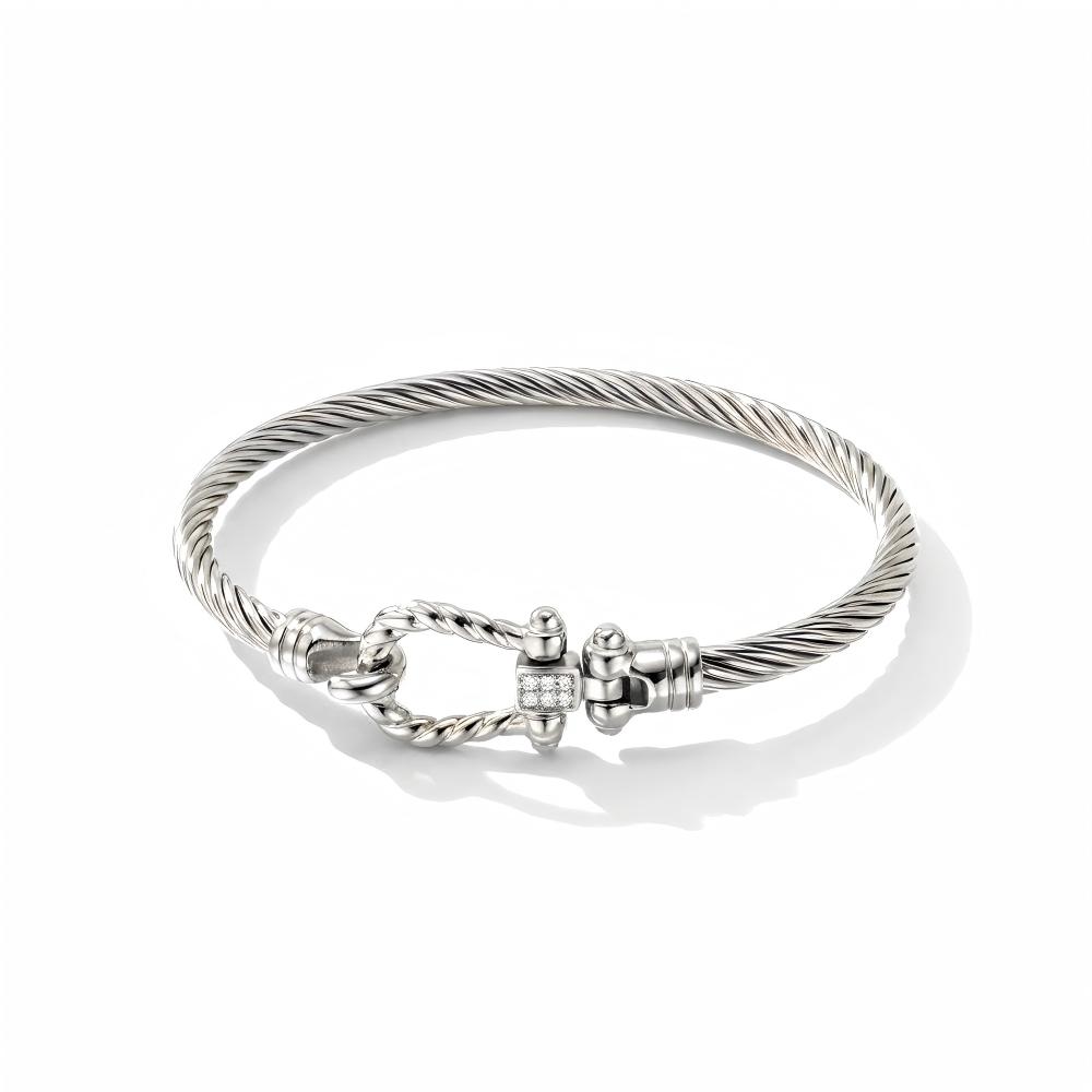 Chic Studded Nail Watch Band Style Stainless Steel Bangles for Women Men 18K PVD Gold Plated Statement Non-tarnish Jewelry Gift