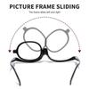 180 Rotating Magnifying Glasses Women Anti Blue Light Reading Makeup Clamshell Presbyopic Eyewear Goggle+1~5