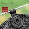 Black Round Sunshade Net Clip - Heat Insulation & Quick Fix, Garden Tool Accessory