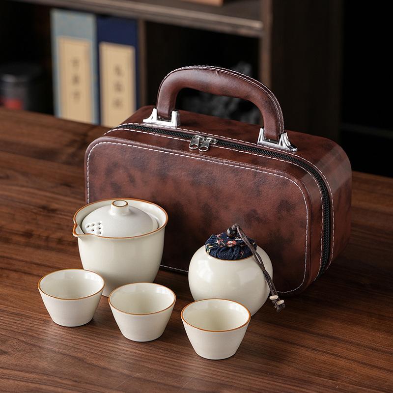 new automatic tea set ceramic household integrated flowing water tea tray kung fu imitation Wujinshi tea table