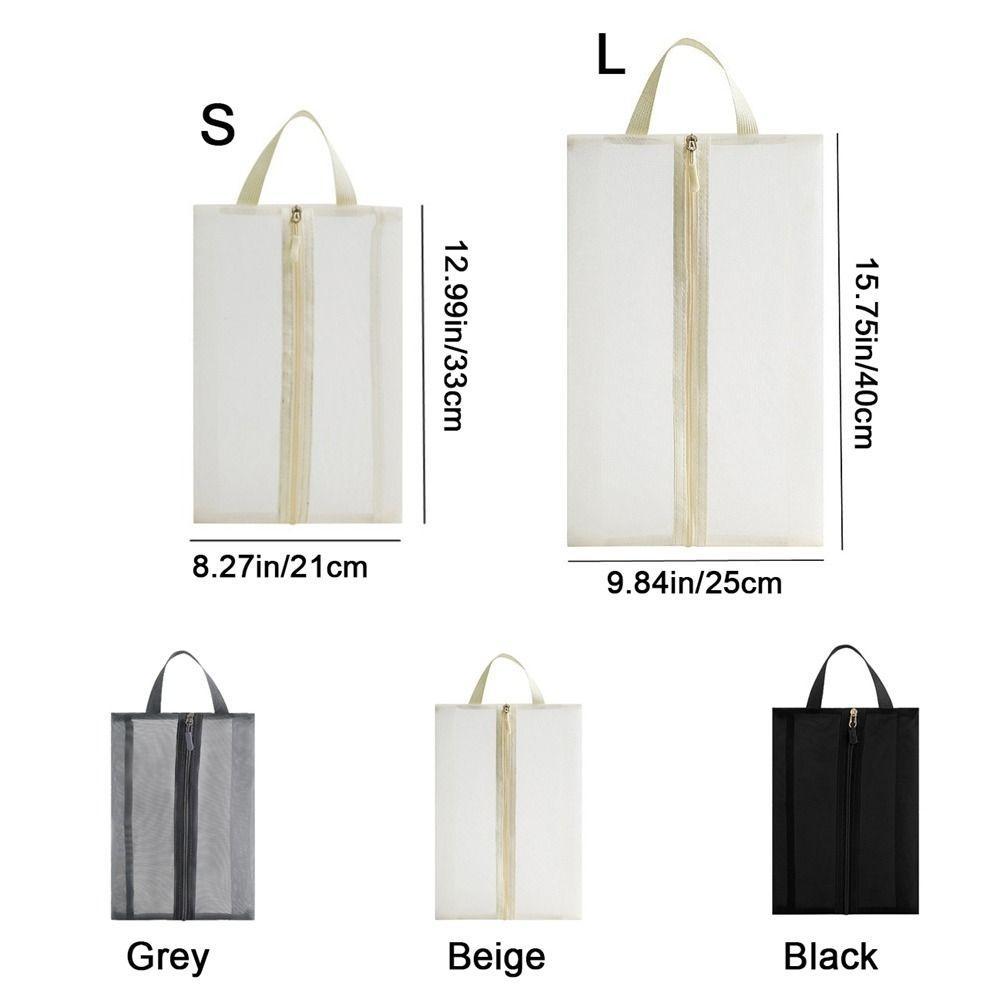 2Pcs Lightweight Mesh Shoes Bag Nylon Shoes Organizer Multi-functional Shoes Pouch  Outdoor Use