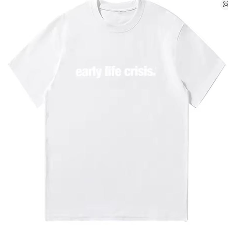 Nettspend Early Life Crisis Tshirt Nettspend Merch Letter Graphic T Shirts Fashion Women Unisex Cotton Clothing Casual High Street S