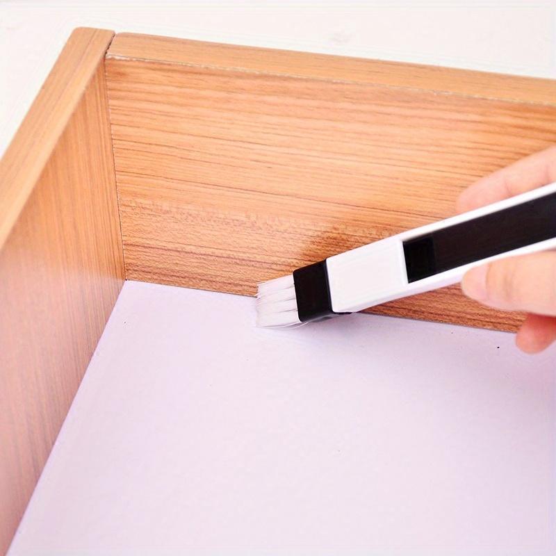 Multi Purpose Cleaning Kit for Window Tracks and Door Grooves Includes Dustpan, Gap Brush, and Dust Removal Brush, Reusable Plastic Tools
