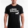 Dog Walker TShirt Summer Casual Cotton Tee Oversized Streetwear Tops Vintage Graphic Print Loose Fit Short Sleeve