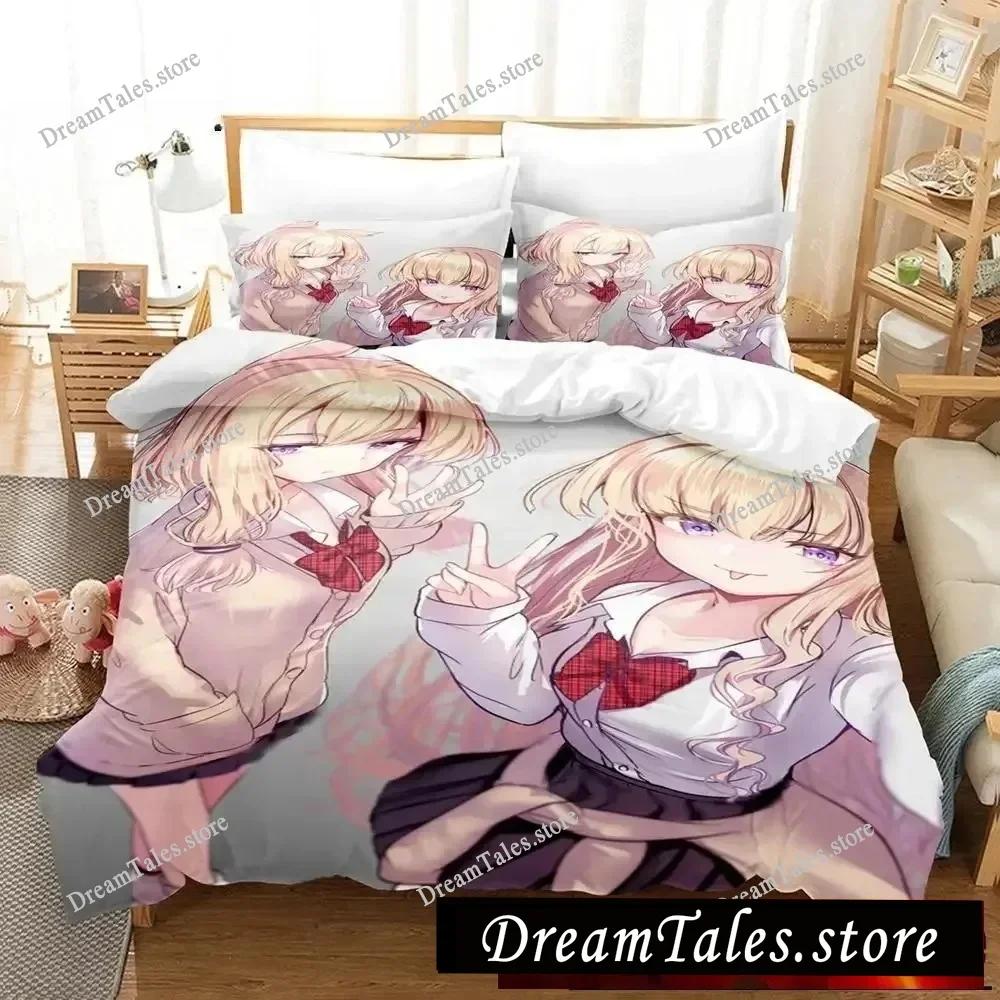 Azur Lane Luxury Bedding Set Japan Anime Cartoon Duvet Cover Set Comforter Bedspread Linen Twin Single Size Printed Home Textile