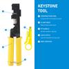 90 Derece Keystone Jak Punch Down Aleti Özgül Modüler uyumlu CAT5/5e ve CAT6/6A Adaptör 4 Çift Hızlı Sonlandırma Kıvırıcı