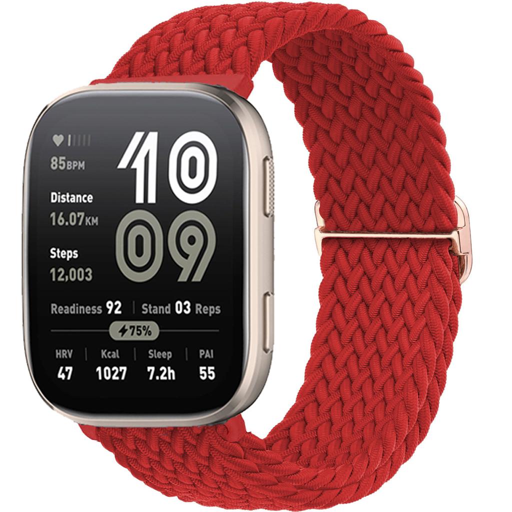 Braided Solo loop band For Amazfit bip 6/5/Balance/GTS/4/2e/Mini/3/GTR/4/2/3/Pro correa 20mm 22mm watch bracelet huawei gt Strap