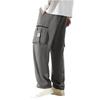 Men Lightweight Breathable Multi Pocket Sports Casual Cargo Pants Loose Fit Drawstring Waistband Utility Trousers for Outdoor Daily Wear
