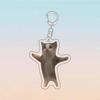 Adorable Cat Banana Pendant: Cute Acrylic Ornament Keychain Gift