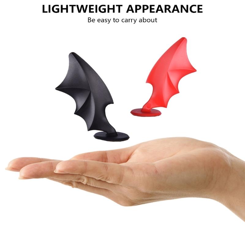 Eye Catching Devil Wing Stylish Adhesive Accessories for Motorcycle Riders Helmets Styles Enhancements, Easy Attachment,