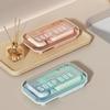 With Cover Double Soap Dishes Drainage Large Soap Holder New Soap Storage Box  Bathroom Travel