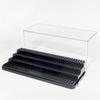 Clear Acrylic Minifigures Display Case Transparent Showcase Stackable Design Dustproof Display Box Movable Steps Large Capacity