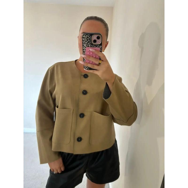 Suede Jacket Women Varsity Bomber Jackets for Women  Coats and Jackets Woman Long Sleeve Women's Winter Jacket