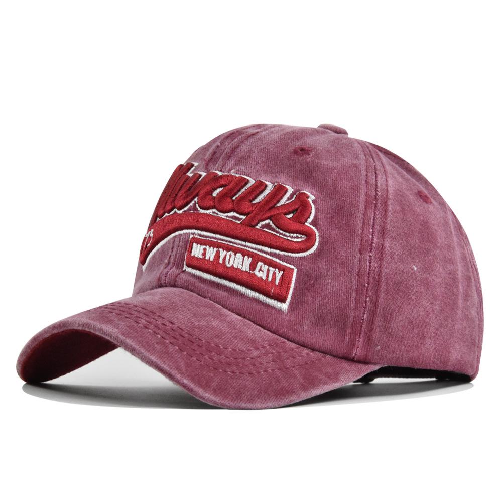 Винтажная Бейсболка с 3D Вышивкой - Унисекс Стирка Солнцезащитная Кепка с Дизайном  Утиный Клюв Adjustable