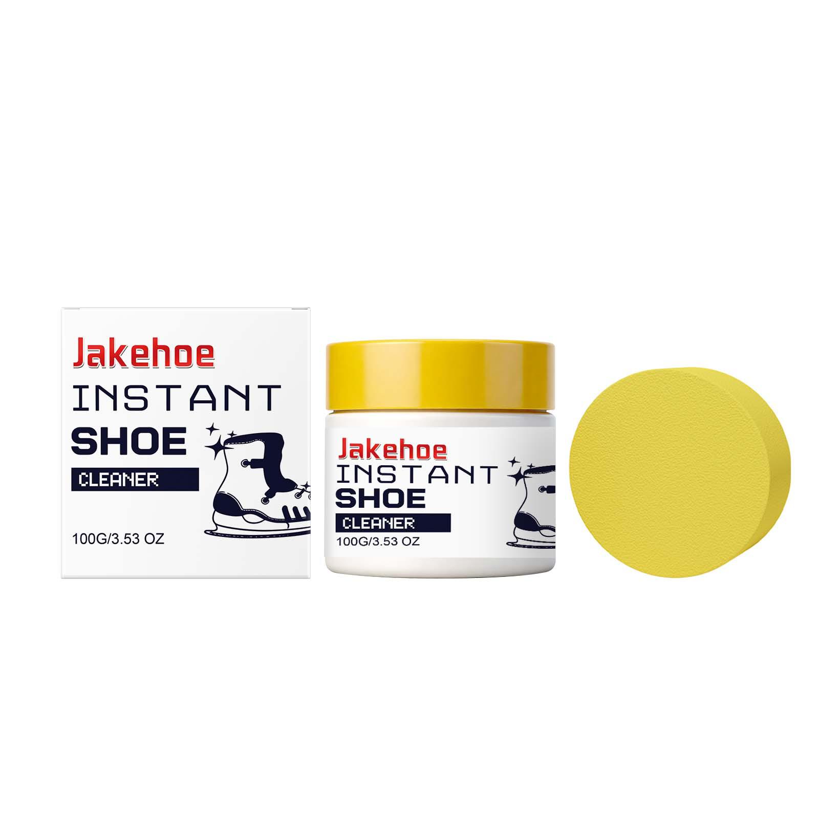 JAKEHOE Gentle Shoe Cleaning Cream - Stain & Spot Remover for Shine, Portable & Easy to Use