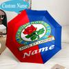 Custom Name Umbrella Rovers Crest Print Umbrella 8-Frame for Travel, Camping, Casual Lightweight Portable, Essential for Family Gifts