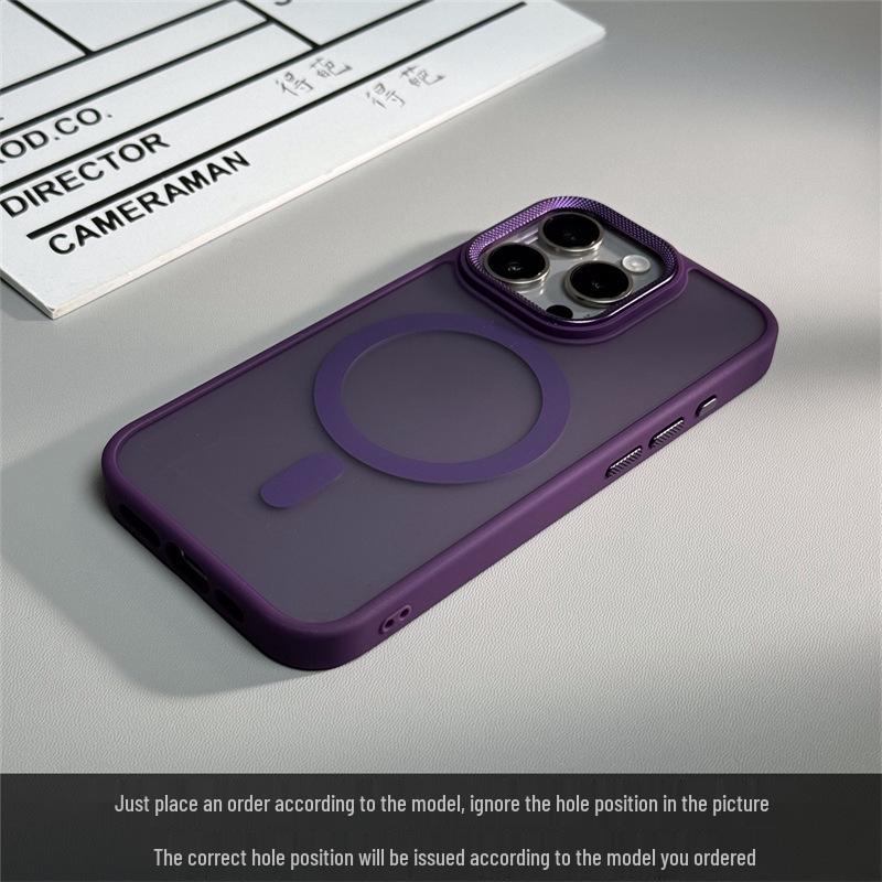 

Apple 17 Pro Max Diamond Texture Magnetic Matte Case - Drop-Proof iPhone 15