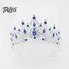 Diamond Appearance Crown Women Sparkling Rhinestones Inlaid Bridal Tiara Secure Fit Rhinestone Lightweight Princess with Curved Ends Pins Hair