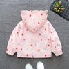 Erdbeerjacke für Babymädchen - Trenchcoat für Frühling/Herbst für Säuglinge