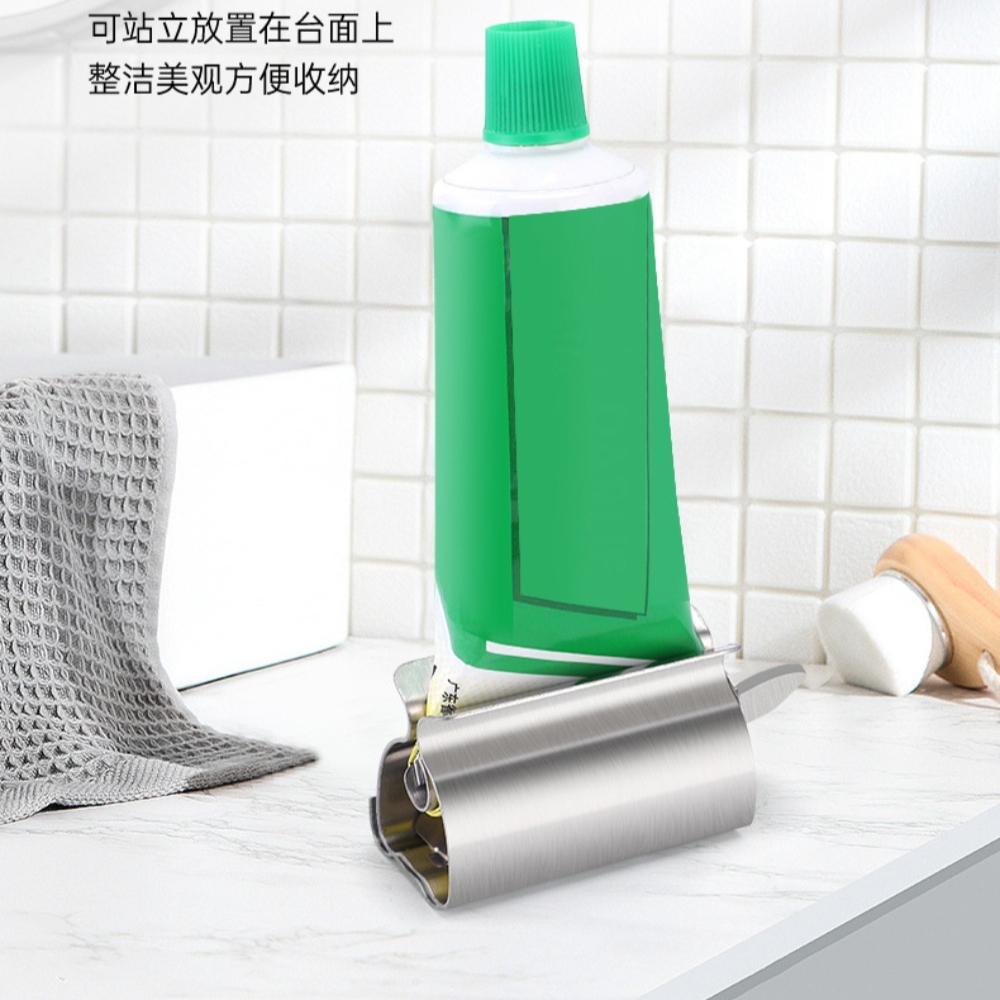 1pc Stainless Steel Wringer Roller Rotate Dispenser for Ointments Cosmetics Bathroom Accessories Toothpaste Squeezer Tube Roller