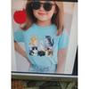 Dívčí tričko s potiskem kreslené kočky Polyesterové Letní Oblečení pro malé školačky Krátký rukáv Dětský top Kawaii Trička Dívčí topy