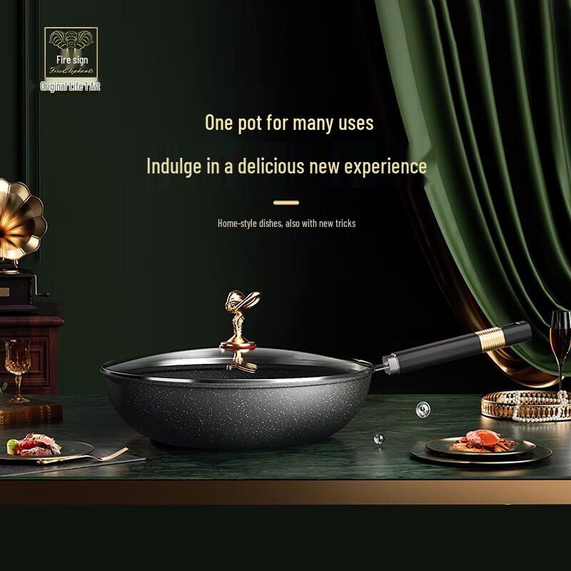Fire Elephant Rolls-Royce Series Maifan Stone Wok
