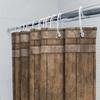 Vintage Rustic Waterproof Shower Curtain Natural Wood Texture Print Fabric Bath Liner Perfect Decoration For Your Bathroom (Size
