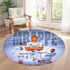 Barcelona Round Office Rug Design for Foyer Dining Room Hallway Outdoor Anti-slip Round Rug Office home decor