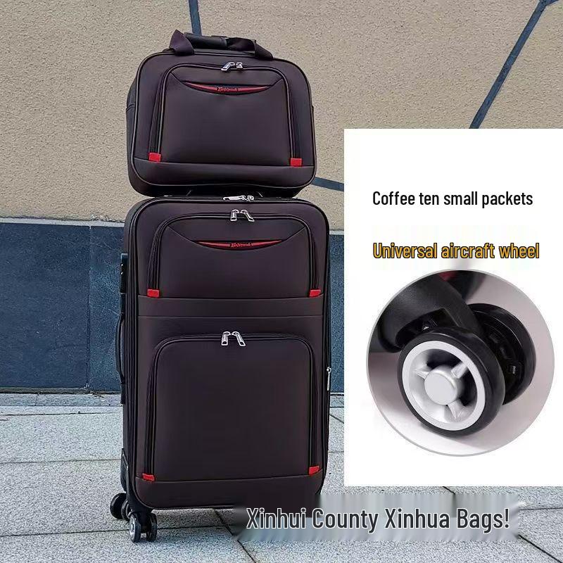 

Универсальный чемодан на колесиках: Чемодан из ткани Оксфорд с кодовым замком для мужчин, женщин и студентов - Доступен в размерах 20 , 24 , 26 , 28 . 20 inch