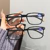 New Men's Anti-Blue Light Reading Glasses - Stylish, Ultra-Light, High-Definition for Middle-Aged and Elderly