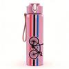 1PC Road Bike Stripe Vertical Layout 750ml Color Plastic Water Bottle Leakproof Flip Straw Lid For Sports Office Home Use