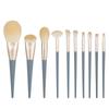 10-Piece Lanqiao Makeup Brush Set with Soft Bristles - High-Value Eyeshadow Brush Kit