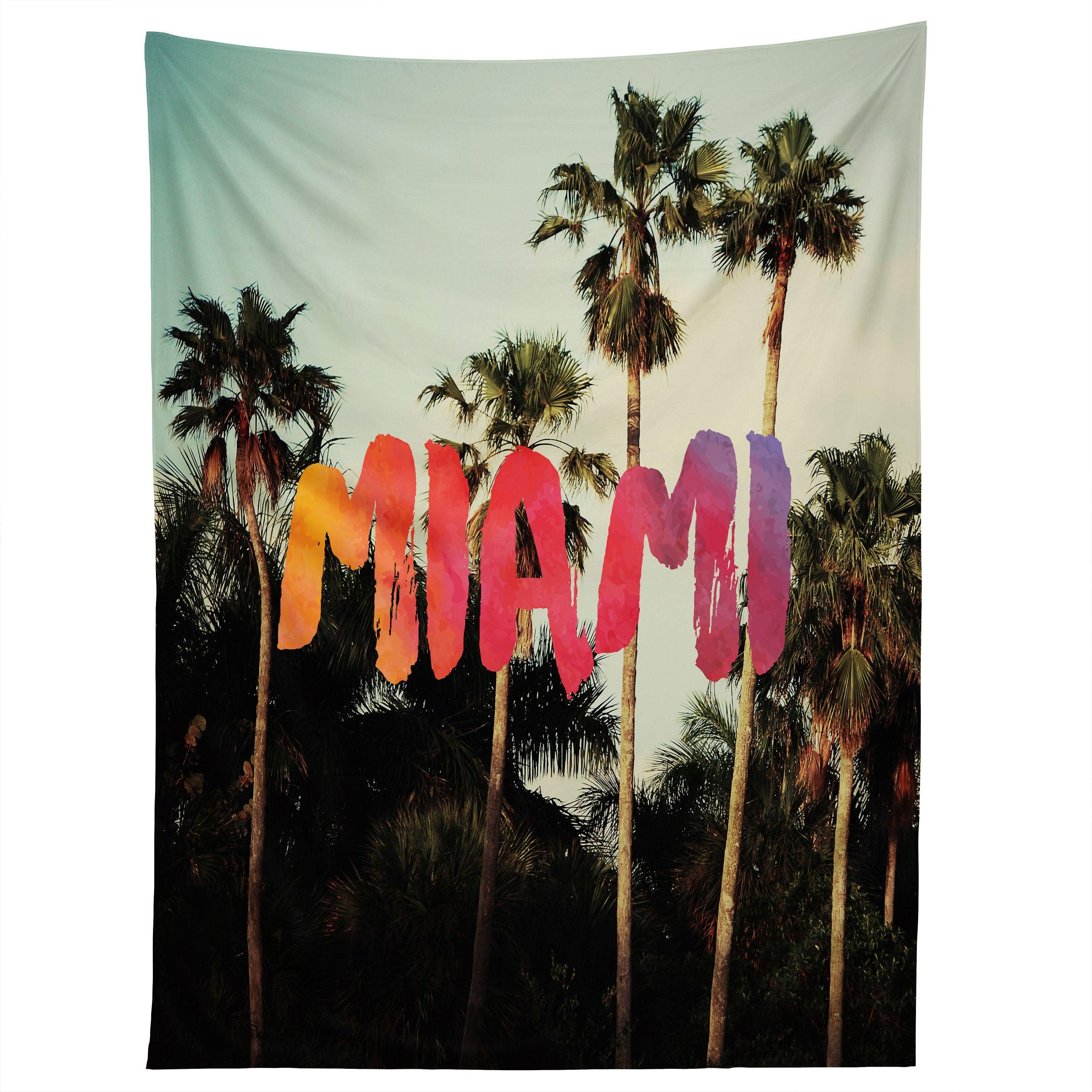 BIENVENIDO A MIAMI tapestry 75x100 чёрный
