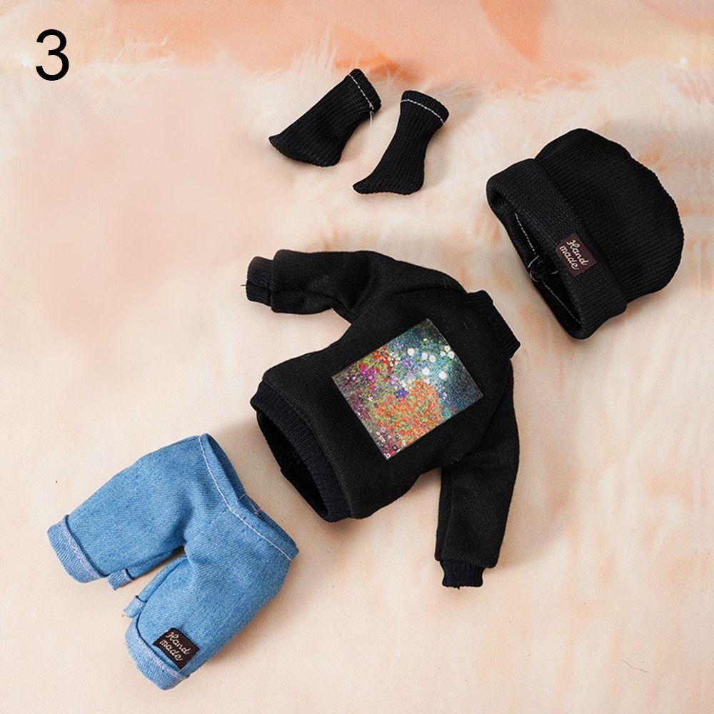 Toy Top Accessories Handmade Hoodies Doll Sweatshirt Outfits 1/6 Dolls Clothes Doll Shorts Skirt