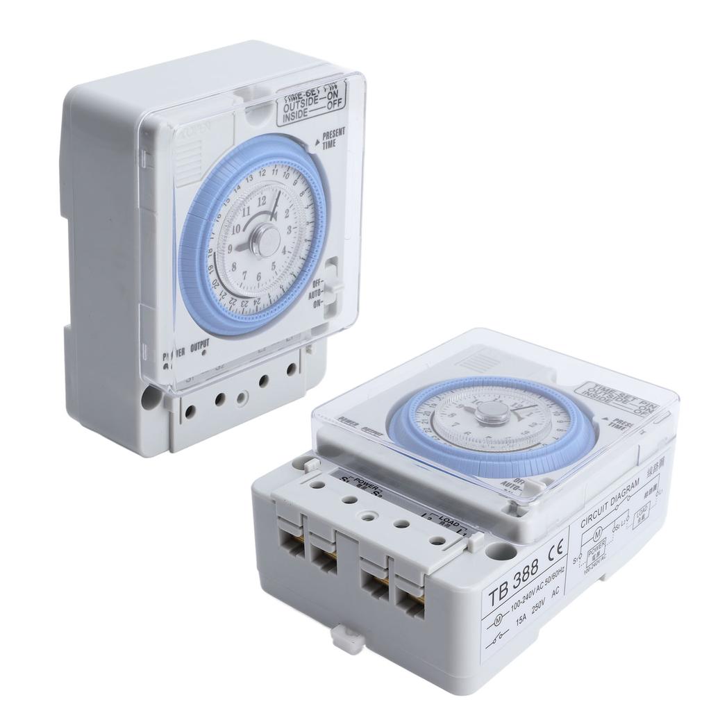 Timer Switch Mechanical Time Switch for Household Time Control Electronic Equipment Supplies 100V‑240V TB388