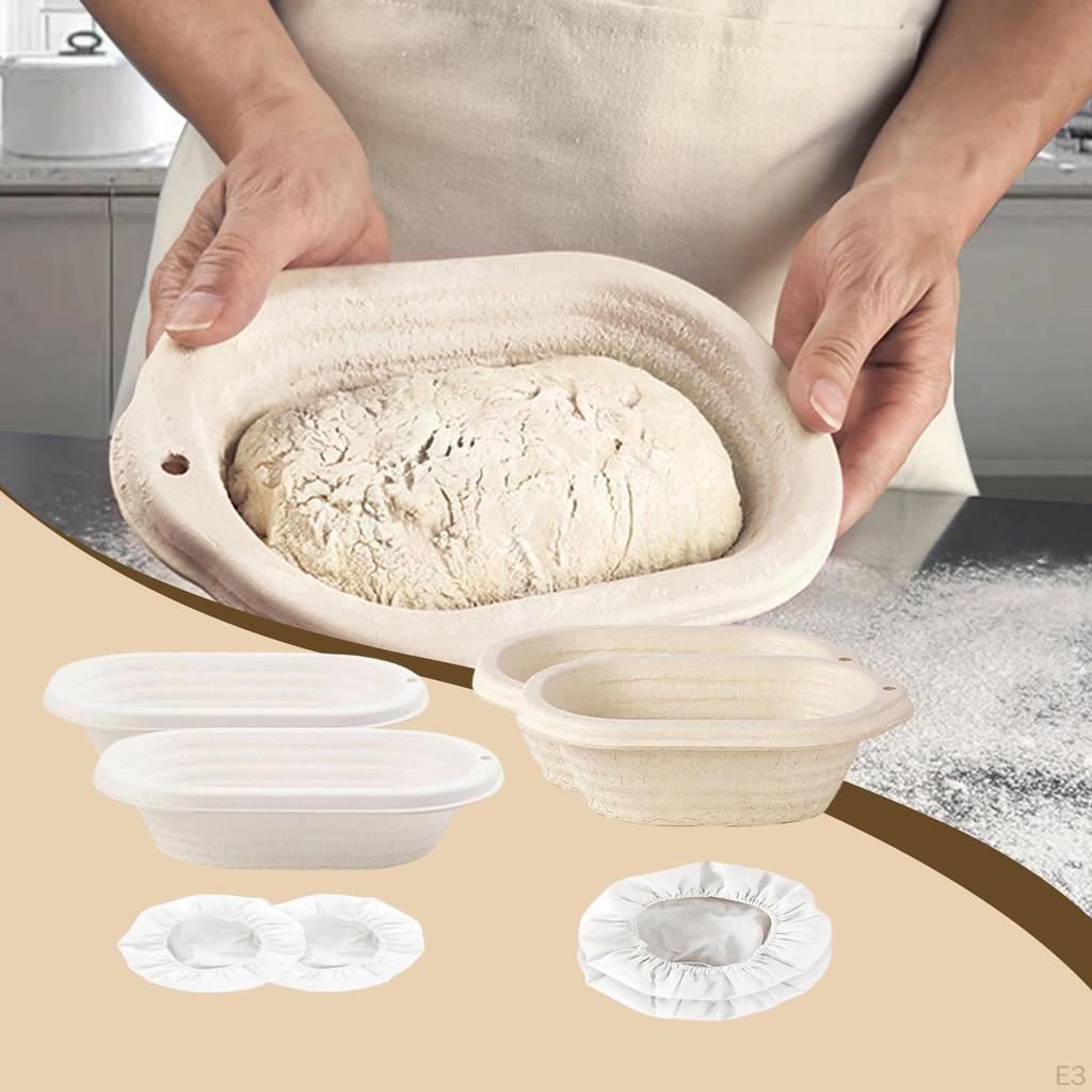 2 Pezzi Cestini per Lievitazione Pane Polpa Lievitazione Forno Forniture per Professionisti 25cm