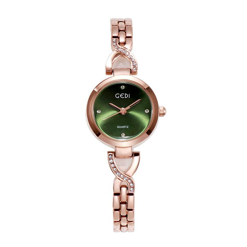 Korean Fashion Student Quartz Watch, Trendy Girlfriend Small Dial Women'S Watch, Exquisite Diamond-Encrusted Women'S Watch