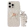 Beautiful Embroidered Butterfly Flower Apple 15 Mobile Phone Case 16 Transparent Iphone13promax Lace Pendant 11 Suitable