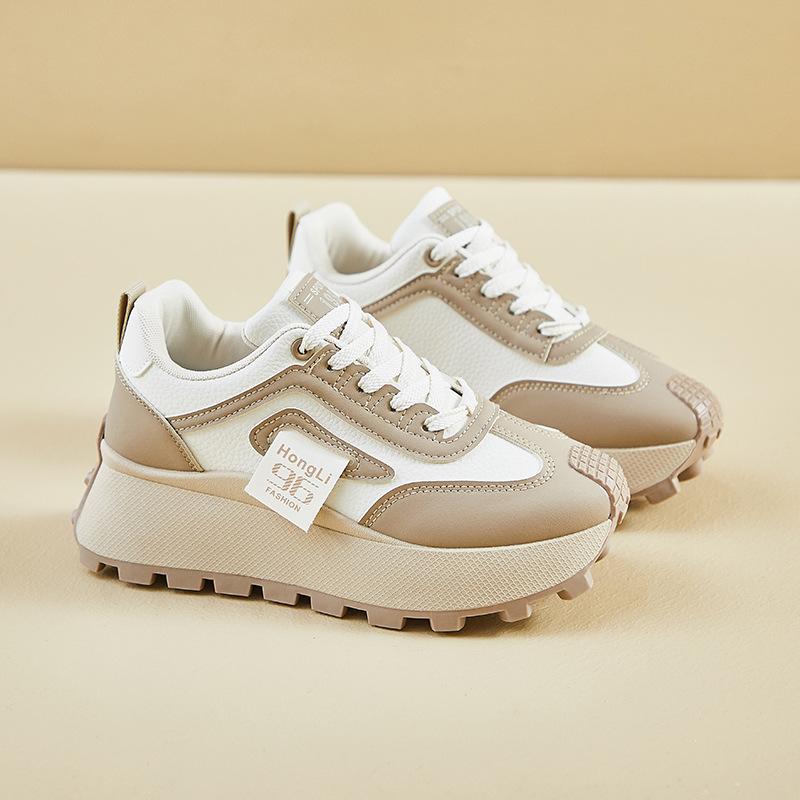 

ins корейская версия новых кроссовок Форрест Гамп для студенток на весну, беговые спортивные, толстая подошва для увеличения роста, повседневные HL875-1 39 хаки